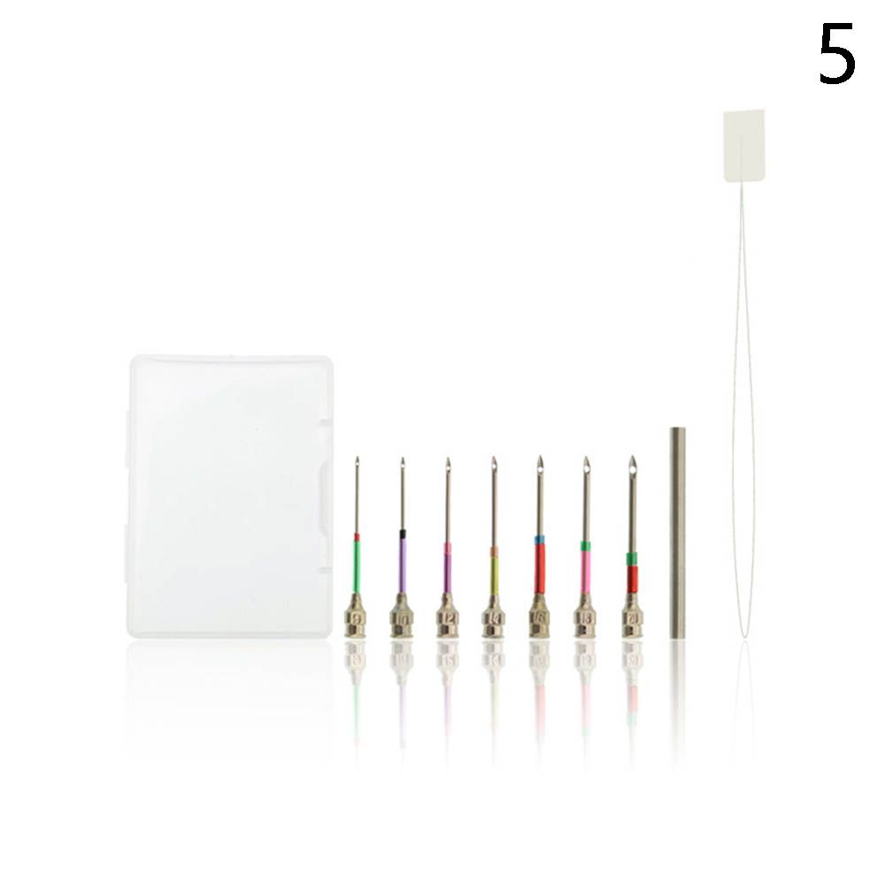 Punch Needle kit per ricamo filato di legno Punch Needle uncinetto per maglieria ricamo penna fai da te cucitura artigianale Applique strumenti per cucire: 5