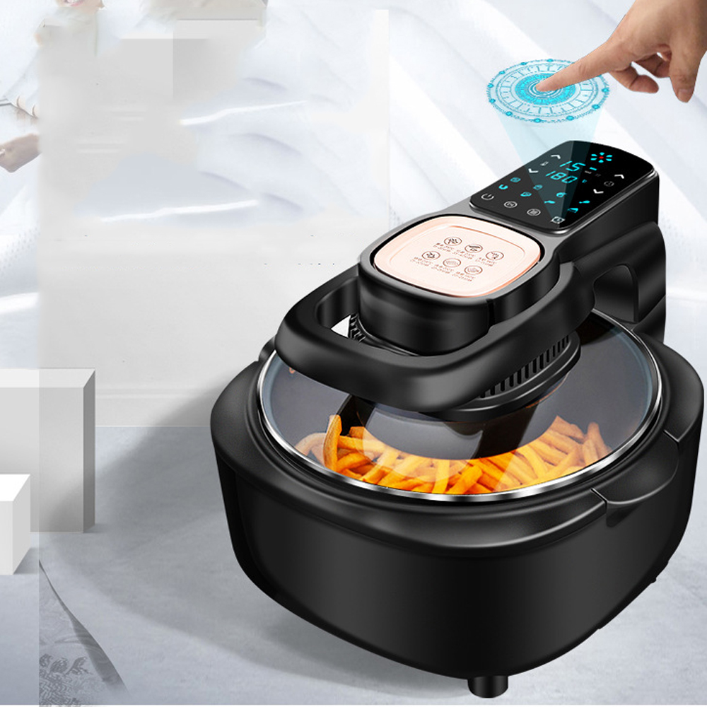 Freidora de aire multifuncional para el hogar, sin aceite, inteligencia, horno de 6L, 220V, 1100W, Panel táctil LED, Control de temperatura, freír aire Visual