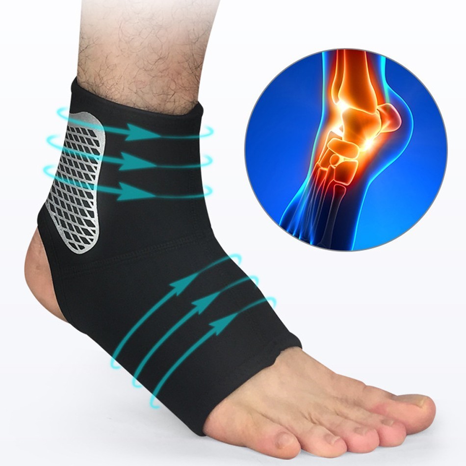 Lohnende 1 PC Sport Ankle Unterstützung Gym Fitness Compression Elastische Schutz Getriebe Fuß Straps Ankle Brace für Fußball Laufen