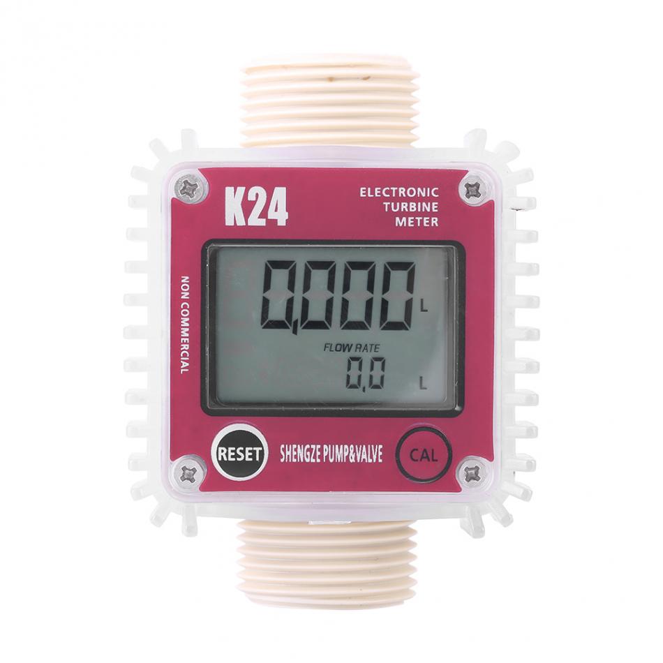 K24 Digital Diesel Oil Fuel Meter Gauge For Chemicals Liquid Water Measurment Tools Tester