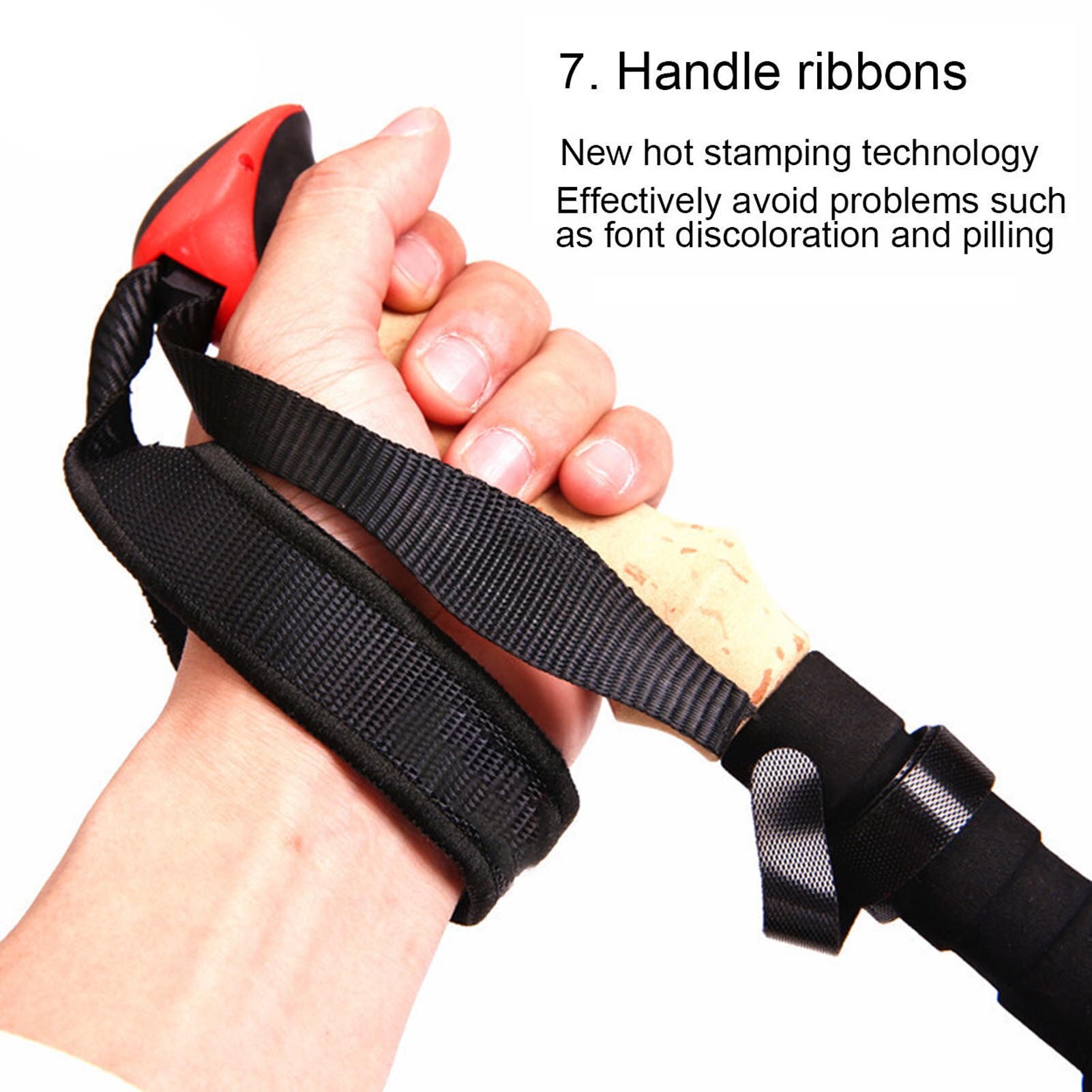 Anti Shock Walking Stick Trekking Poles Telescopic Fold Crutches Hiking Stick Crutch Elderly Metal Stick Walking Cane Outdoor