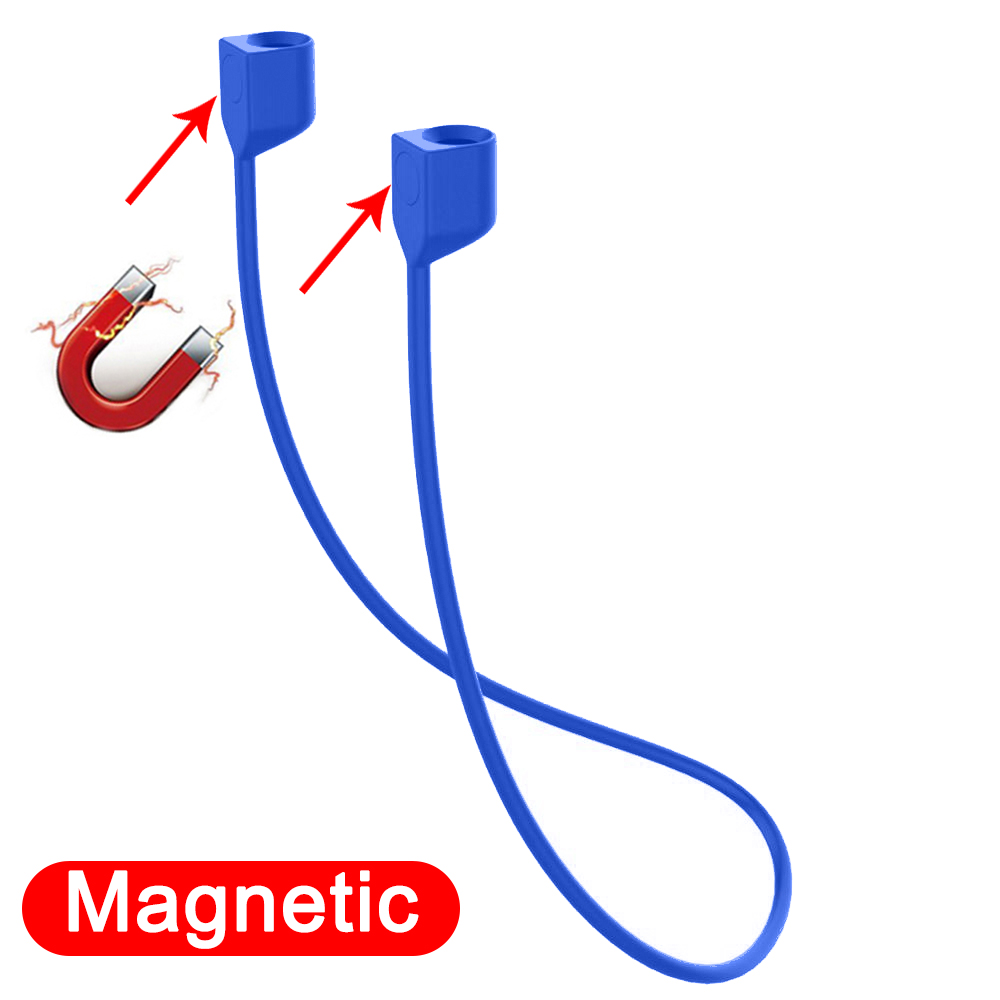 Correa antipérdida para auriculares Airpods Pro 1, 2, 3, soporte para auriculares, Cable de cuerda, auriculares, cuerda deportiva de silicona para el cuello para FreeBuds: Grey