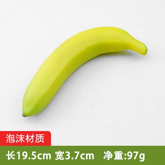 Festliche Partei Liefert Künstliche Dekorationen Obst Kunststoff Simulation Banana Modell Dekoration Requisiten: Fluoreszenz Gelb