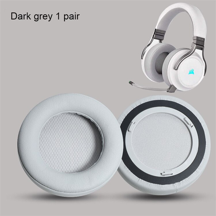 Ersatz Ohrpolster Ohr Pad Für Corsair Virtuoso RGB Drahtlose SE Gaming Kopfhörer Kopfhörer Memory Foam Pads Ohr: Grey
