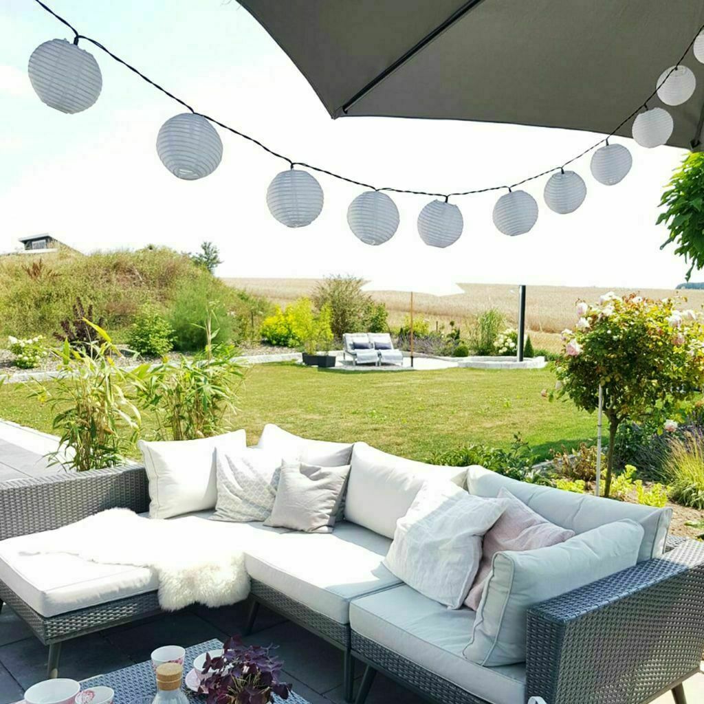 Solar-Led-Licht Wasserdichte LED Solar Power Chinesische Laterne Fee Lichterketten Garten Party Lampe Für Hochzeit Straße Girlande