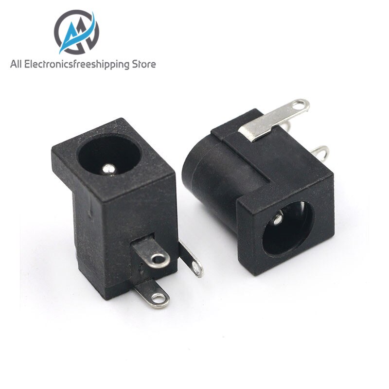 10Pcs Dc Power Connector Pin 2.1X5.5Mm Vrouw Plug Jack + Stekker Jack Socket Adapter Pcb mount Diy Adapter Connector 2.1X5.5: Female Jack 10 type4
