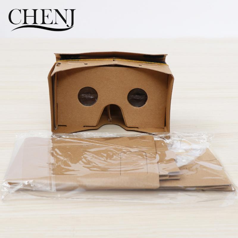 1pc google cardboard 3d vr virtual reality-glasögon för android eller telefon, vr-modell, gör-det-själv-förvandla din enhet till en stor skärm.