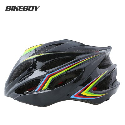 BIKEBOY Bicycle Cycling Helmet Male Road Bikes Equipment Mountain Bike Safety hat breathable Bicycles Helmets Men and Women: Black