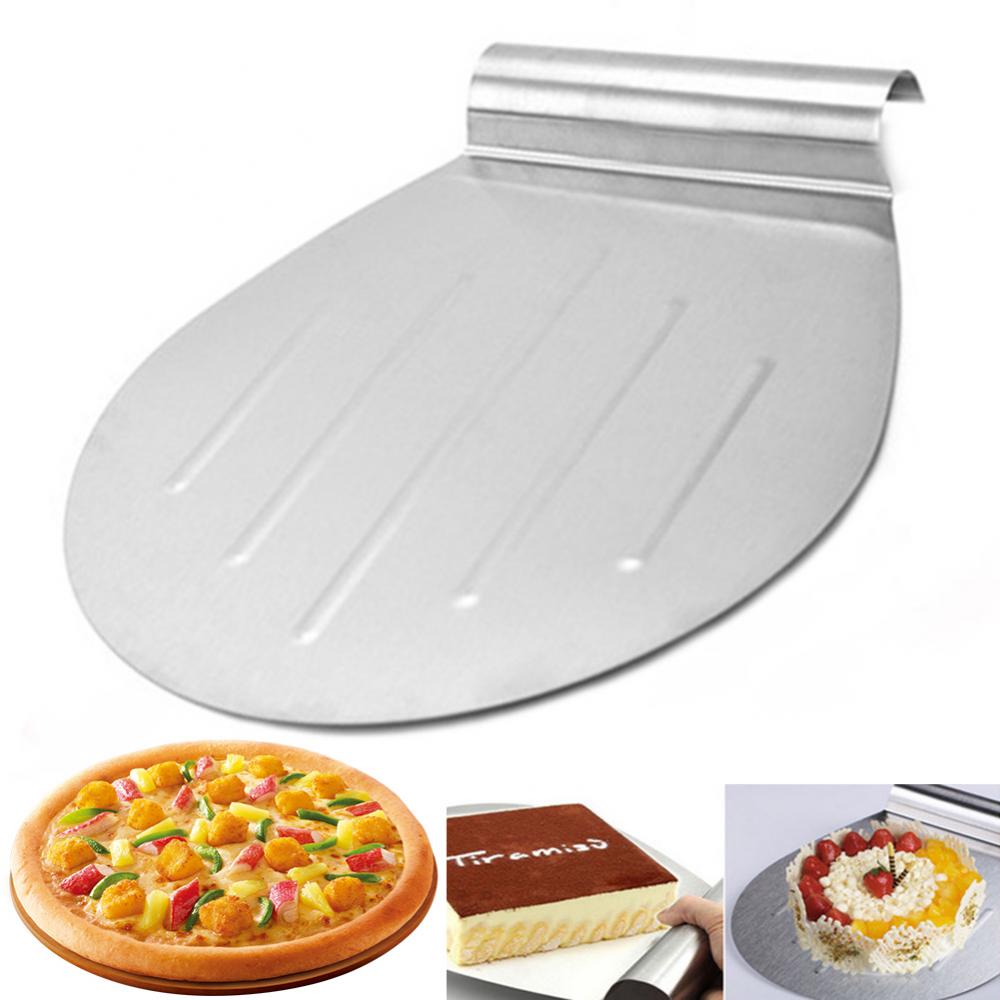 Cake Schop Rvs Pizza Cake Transfer Lade Schop Spatel Brood Pizza Mes Schop Taart Decoratie Gereedschap Keuken Tool