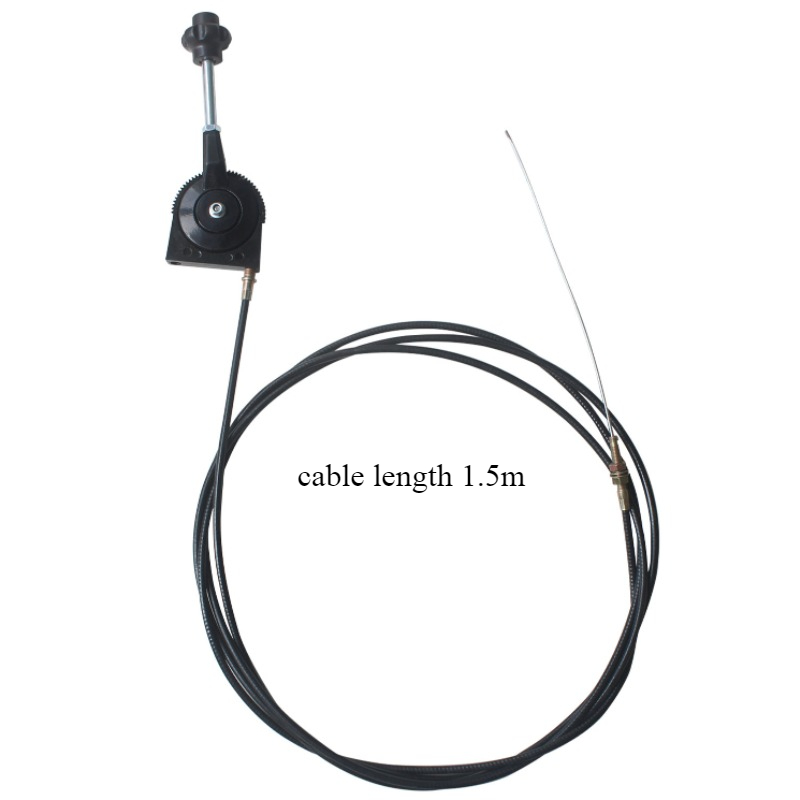 Excavator Manual Throttle Control for Harvester Tractor Ship Manure Spreader Throttle Cable Assembly Self-locking Controller: Red