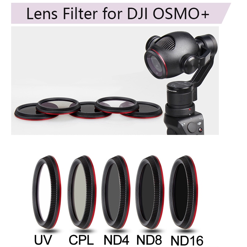 Lens Filter Uv Cpl ND4 ND8 ND16 Voor Dji Osmo + Osmo Plus Handheld Gimbal Camera Stabilizer Polarisatie Neutral Density filters