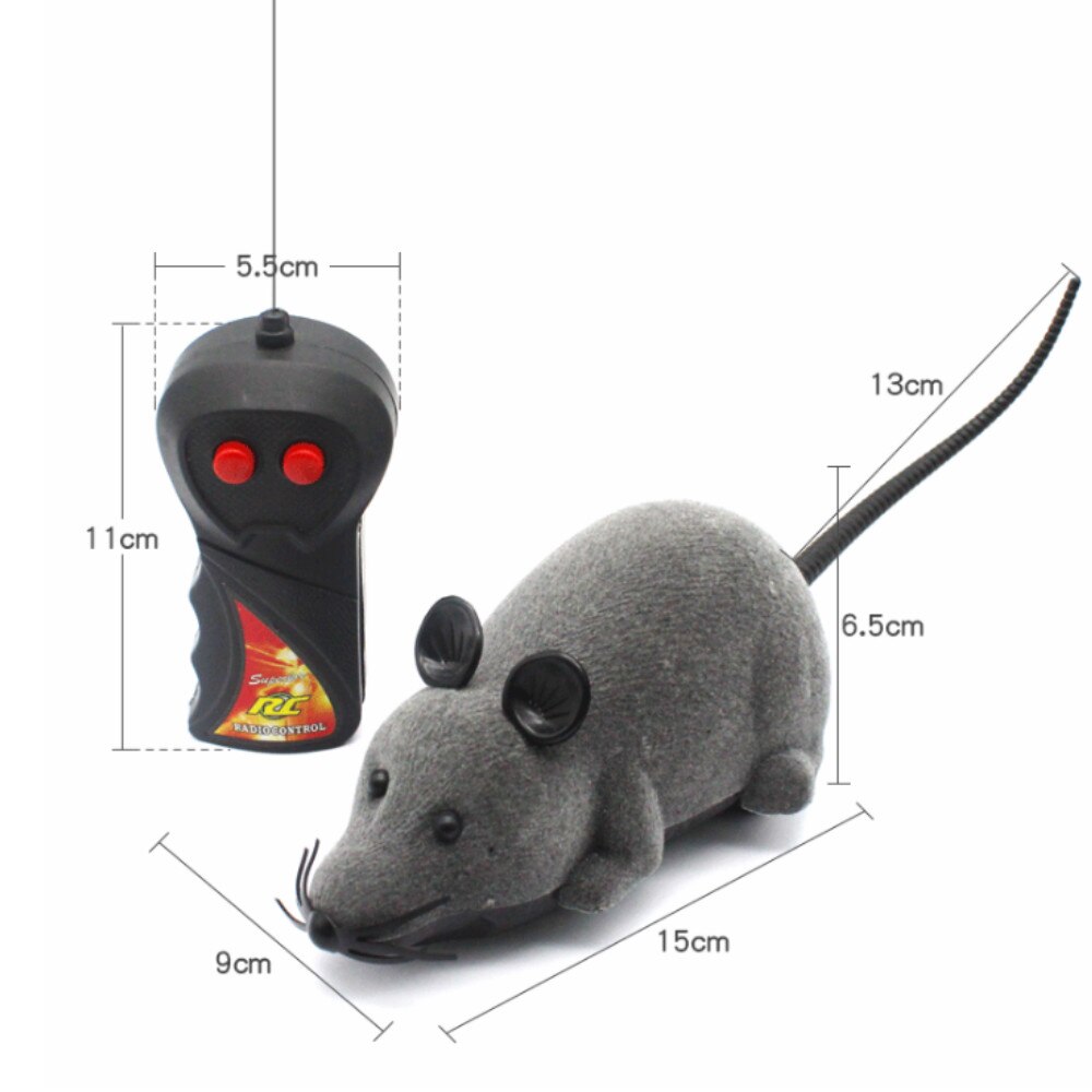 Chat jouets interactif télécommande sans fil RC Simulation souris jouet électronique Rat souris jouet pour chaton chat nouveauté balle jouet
