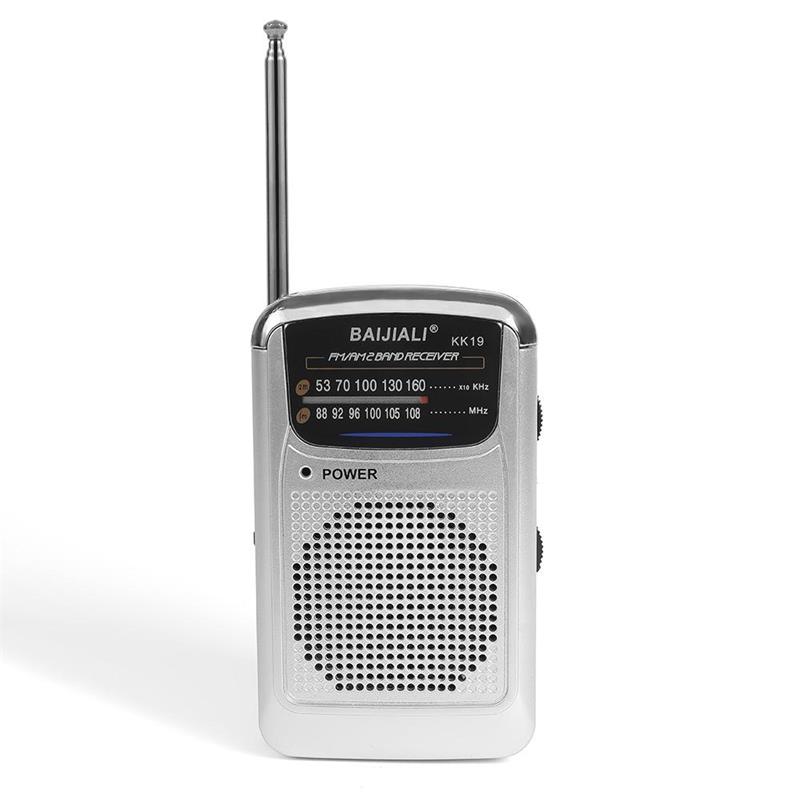 Digital Radio Built-in Speaker Pocket Pointer Radio LCD Display Battery Operated KK19 KK67 KK78 KK9 Portable Radio SW/AM/FM: black