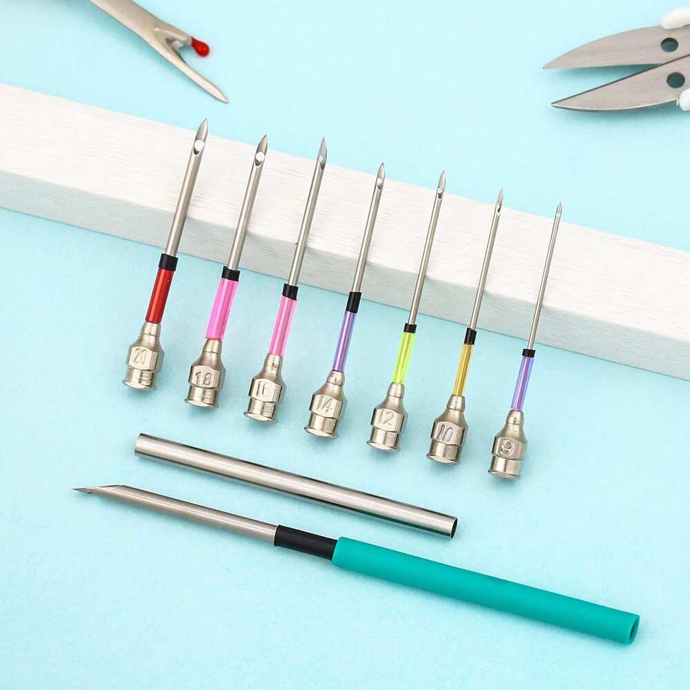 Metal broderi punch nåle sæt med søm ripper håndlavede nålepunktsæt korssting håndværk forsyninger