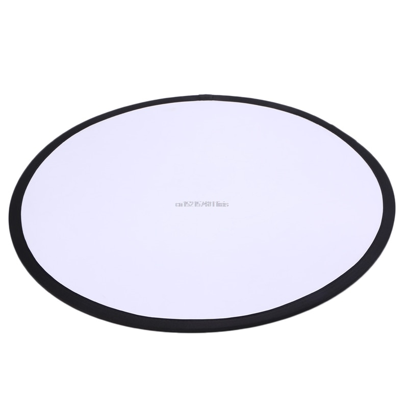 2 in 1 55-60cm Light Mulit Inklapbare Disc Fotografie Reflector Zilver/Wit