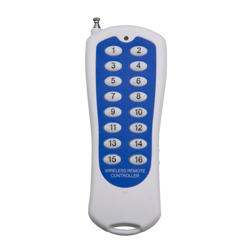 Dc 12v 24v 16 kanaler 16ch rf trådlös fjärrkontroll switch fjärrkontrollsystem mottagare sändare 16ch relä 315/433 mhz: Beige / 12v / 315 mhz