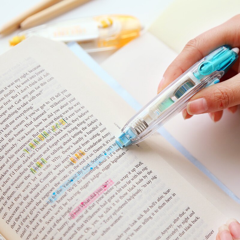 Dot Liner Highlighter Tape Decorative Marking Macaron Lace Correction Tapes for Schedule Stationery Office School Supplies A6876