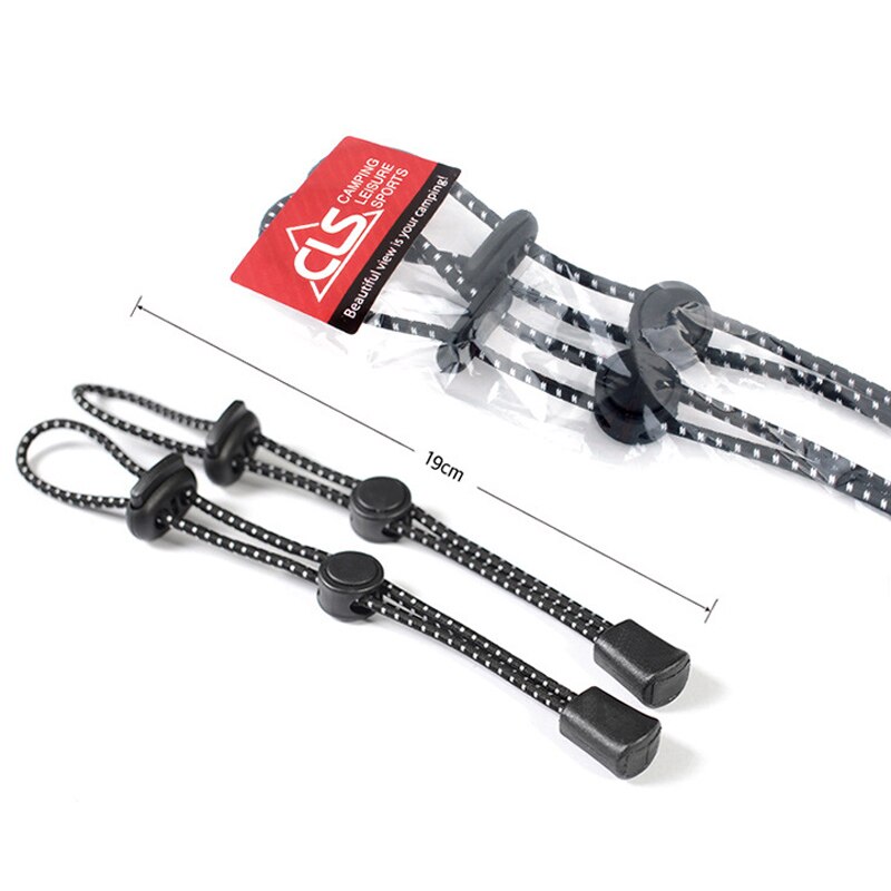 2 Stks Elastische Staart Touw Gesp Rugzak Stok Houder Touw Clip Vaste Sling