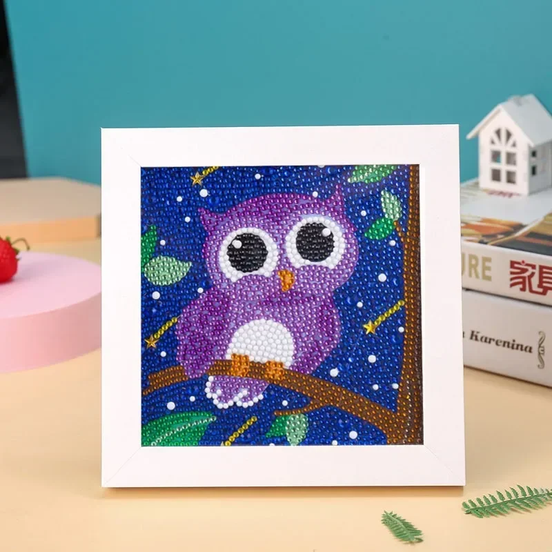 DIY Cartoon Animal Diamond Paintings Children Diamond Stickers Irregular Diamond Stickers Birthday Decoration