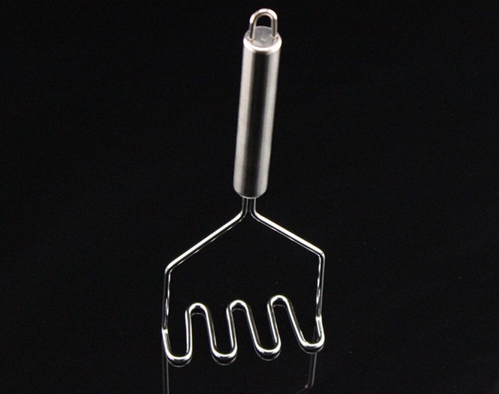 Stainless Steel Wave Shape Potato Masher Tool Kitchen Bar Potatoes Crusher Crushing Tool Kitchen Helper On QE