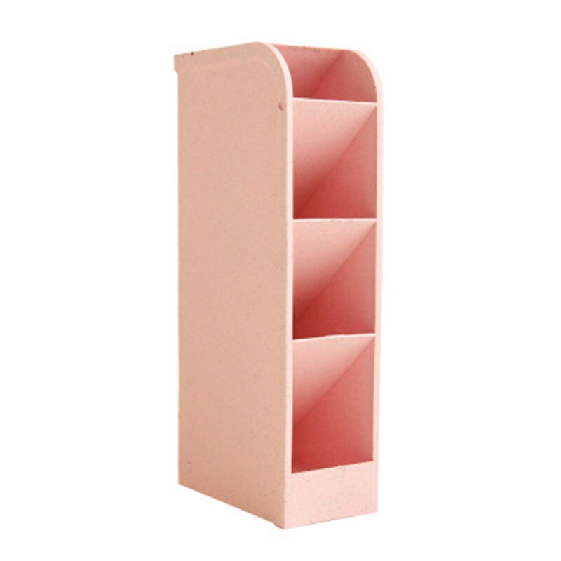 Large Capacity Desk Pen Holder Plastic Desk Organizer Pencil Makeup Storage Box Desktop Office Pen Pencil Holder Stand Case