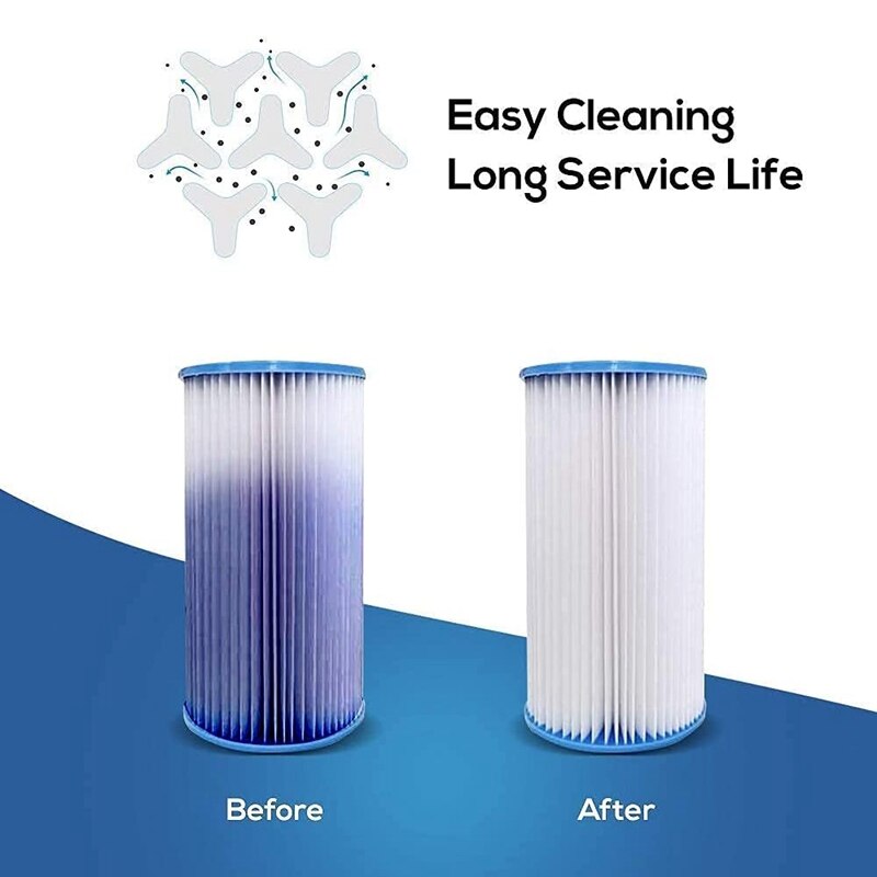Type Een Vervanging Filter Cartridge Compatibel Voor Intex Zwembaden, Vervanging Filter Cartridge Voor 29000, 6 Pack