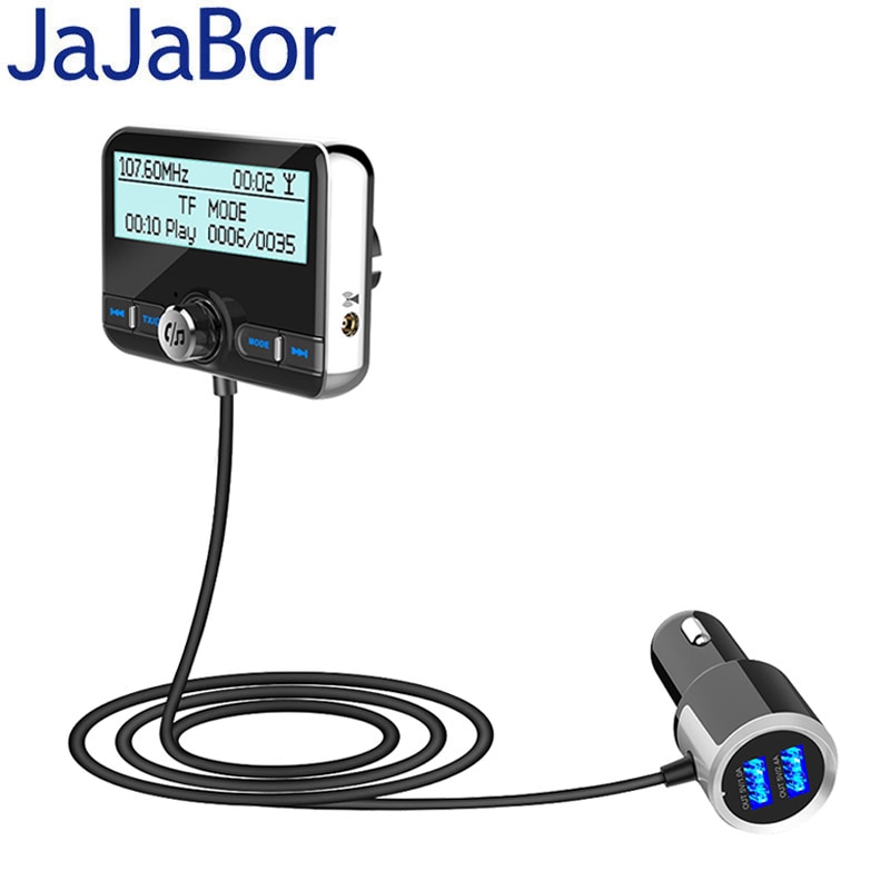 JaJaBor Auto DAB Digitale Radio Fm-zender Bluetooth Carkit Handsfree Car MP3 Speler Digitale Audio Broadcast Dual USB QC3.0