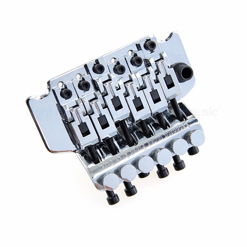 Elektrische Gitaar Tremolo Brug Systeem 6 String Dubbele Roll Staartstuk Zadel Voor Elektrische Gitaar Vervanging Zinklegering Materiaal: Chrome
