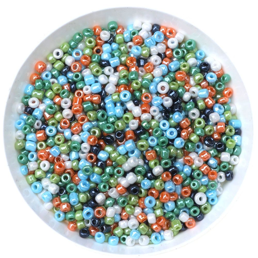 1000 unids/lote 15g 2mm abalorio de colores mezclados cuentas de semilla de vidrio checo DIY pulsera collar pendiente espaciador para accesorios de fabricación de joyas: Azul cielo