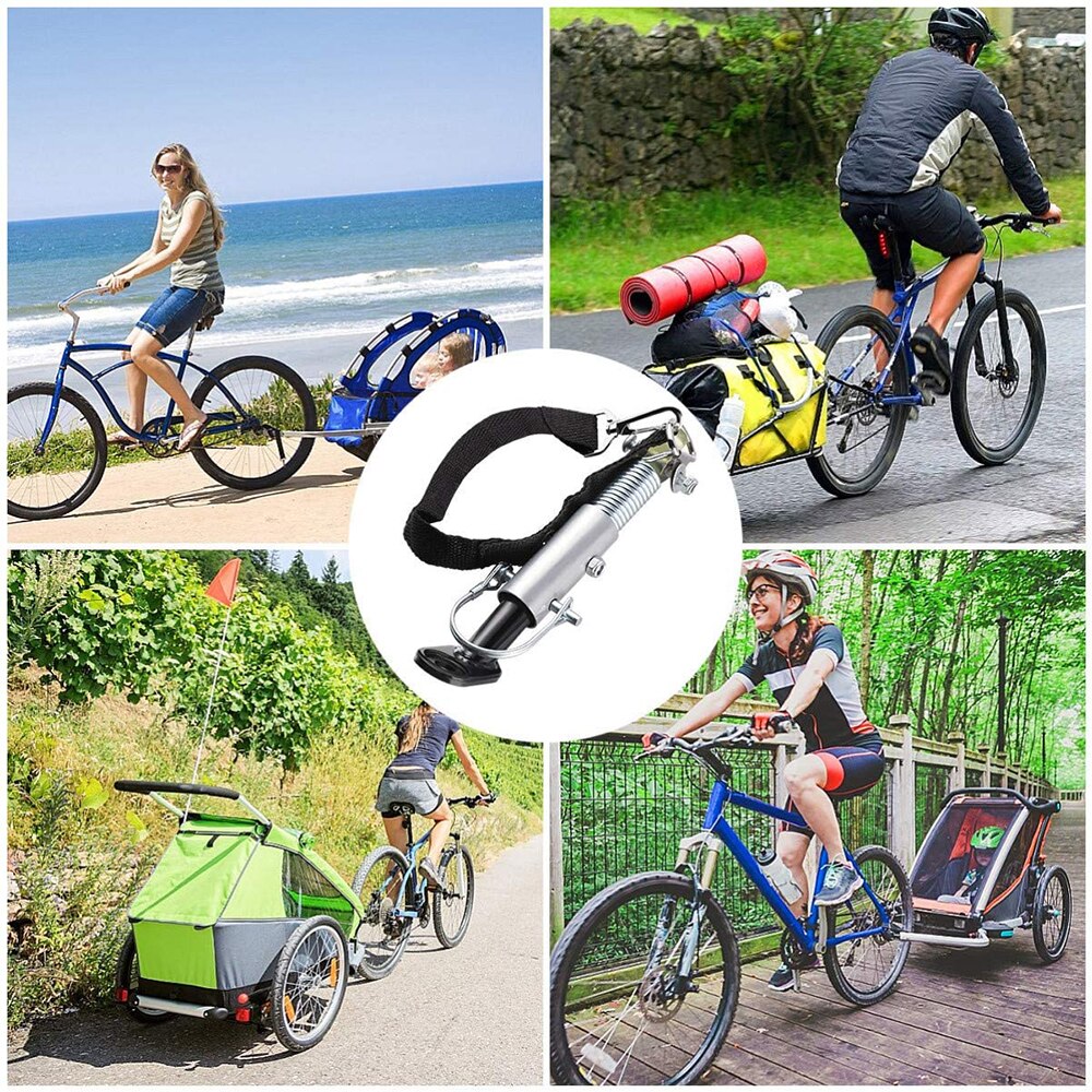 Fietskar metalen koppelstuk fietskar klassiek trekhaakmodel baby huisdier koppeling trekhaak koppelstuk aanhangwagenkoppeling adapter met gesp