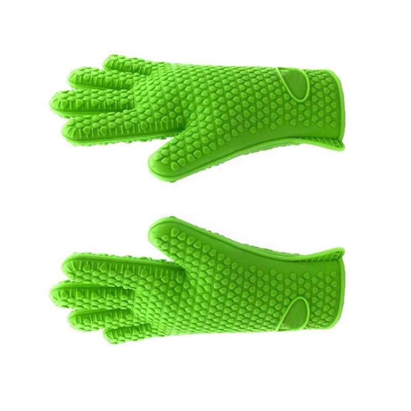 Gants De Cuisine En Silicone Résistant à La Chaleur - Lot De 2 Paires, Pour Four, Barbecue, -40°C à +230°C