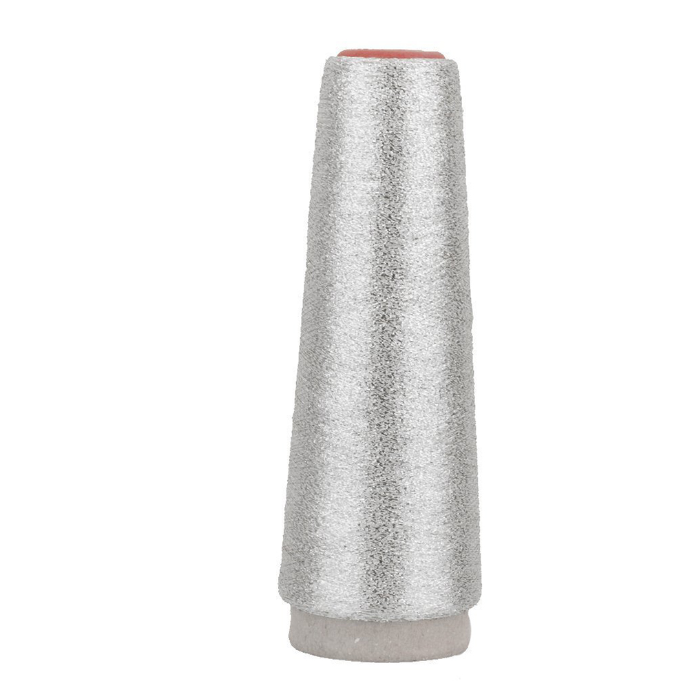 Metallic Machine Embroidery Thread 5000 Yards Spool (Gold): Silver