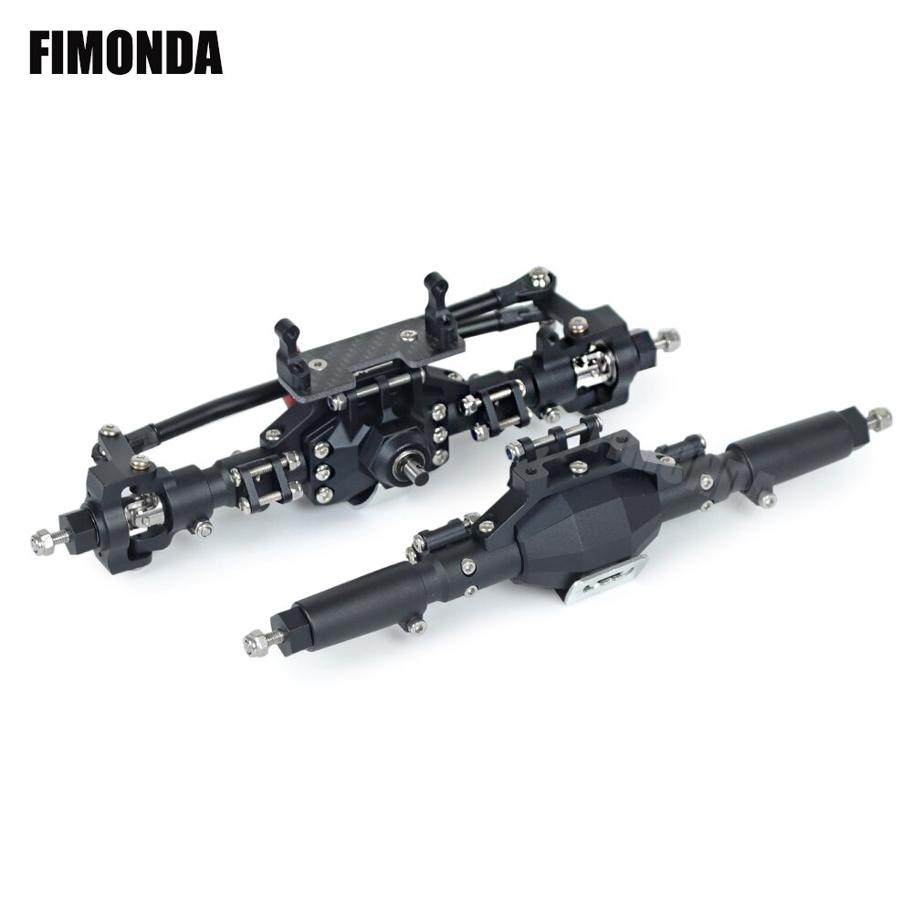 Fimonda Diamant-Vormige Aluminium Compleet Front & Achteras Voor 1/10 Rc Crawler Truck Axiale SCX10 Ii 90046 90047 Rgt 86100