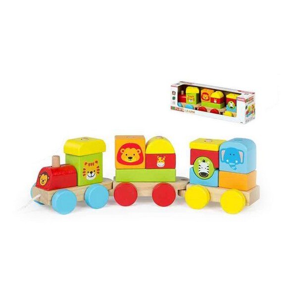 Trein Met Passagiers Dieren (16 Pcs)