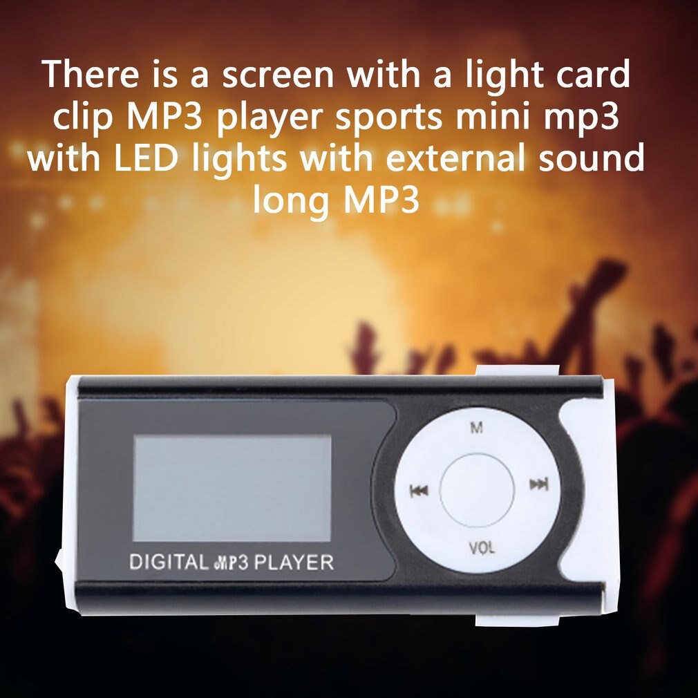 Karte Einsetzen Licht Clip Mit Bildschirm Mp3 Digitale Musik Spielen Clip Außerhalb Klang Gürtel Lampe Taschenlampe Mp3 Musik Spieler