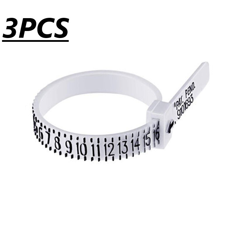 Ringmaat, vingermaat, mannen- en vrouwenmaten, sieradenaccessoiremeter: 02 3 stuks