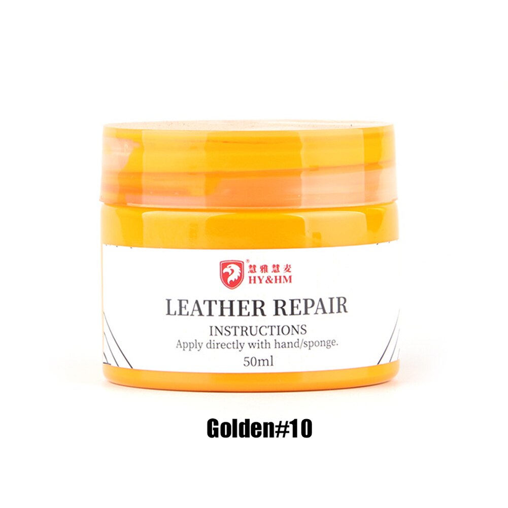 50 ml Auto Leather Scratch Paint Care Scratch Remover Repair Tool for Scratches on Seat Coat Internal cleaner: Gold