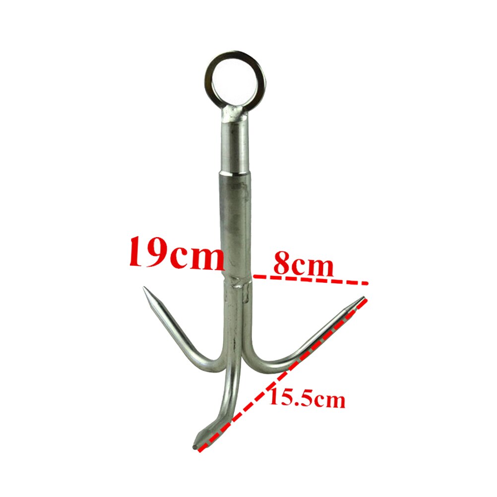 3-Claw Stainless Steel Outdoor Grappling Hook Climbing Claw 15x13.5x7cm