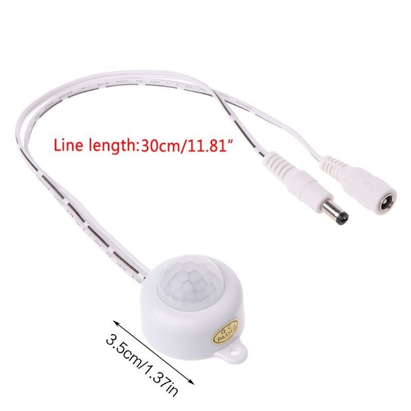 Human Body Infrared PIR Motion Sensor Switch DC 5-24V/5A With Plug For LED Strip