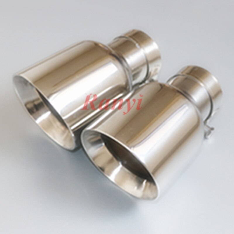 Embout pour système d'échappement universel en acier inoxydable, 1 pièce, tube de sortie pour voiture, modèle