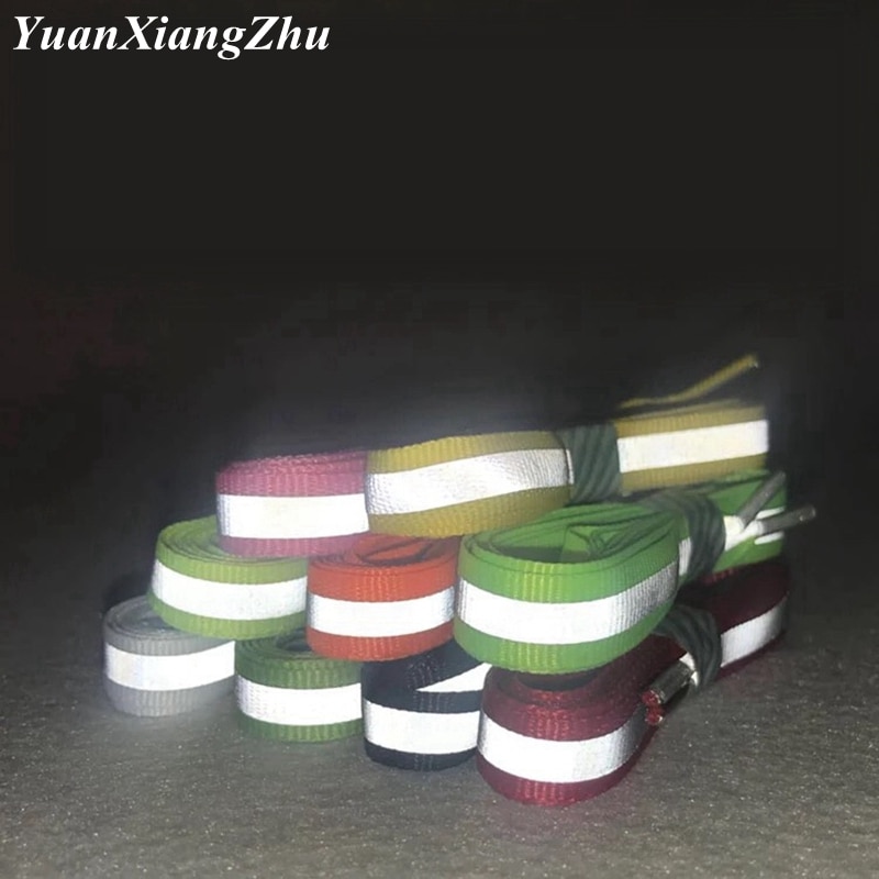 1 paar 3M Reflektierende Schnürsenkel Sneaker Schnürsenkel Laufschuhe Schnürsenkel unisex Schnürsenkel Leucht Leuchtende Schnürsenkel