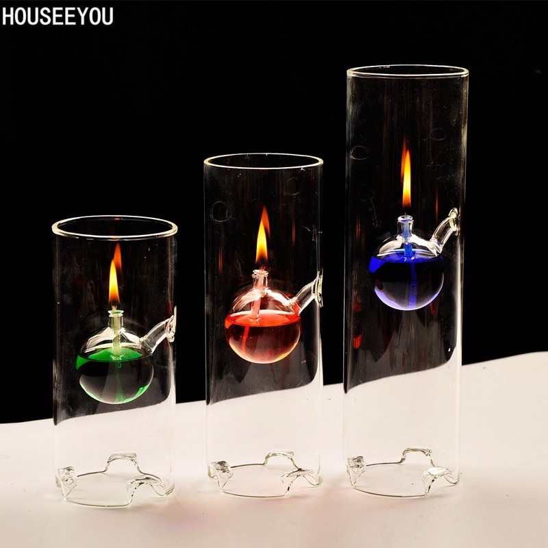 Lysestage gennemsigtigt glas lysestager olielys boligindretning tilbehør bougeoir til alentine & #39 ;s day bryllup bar