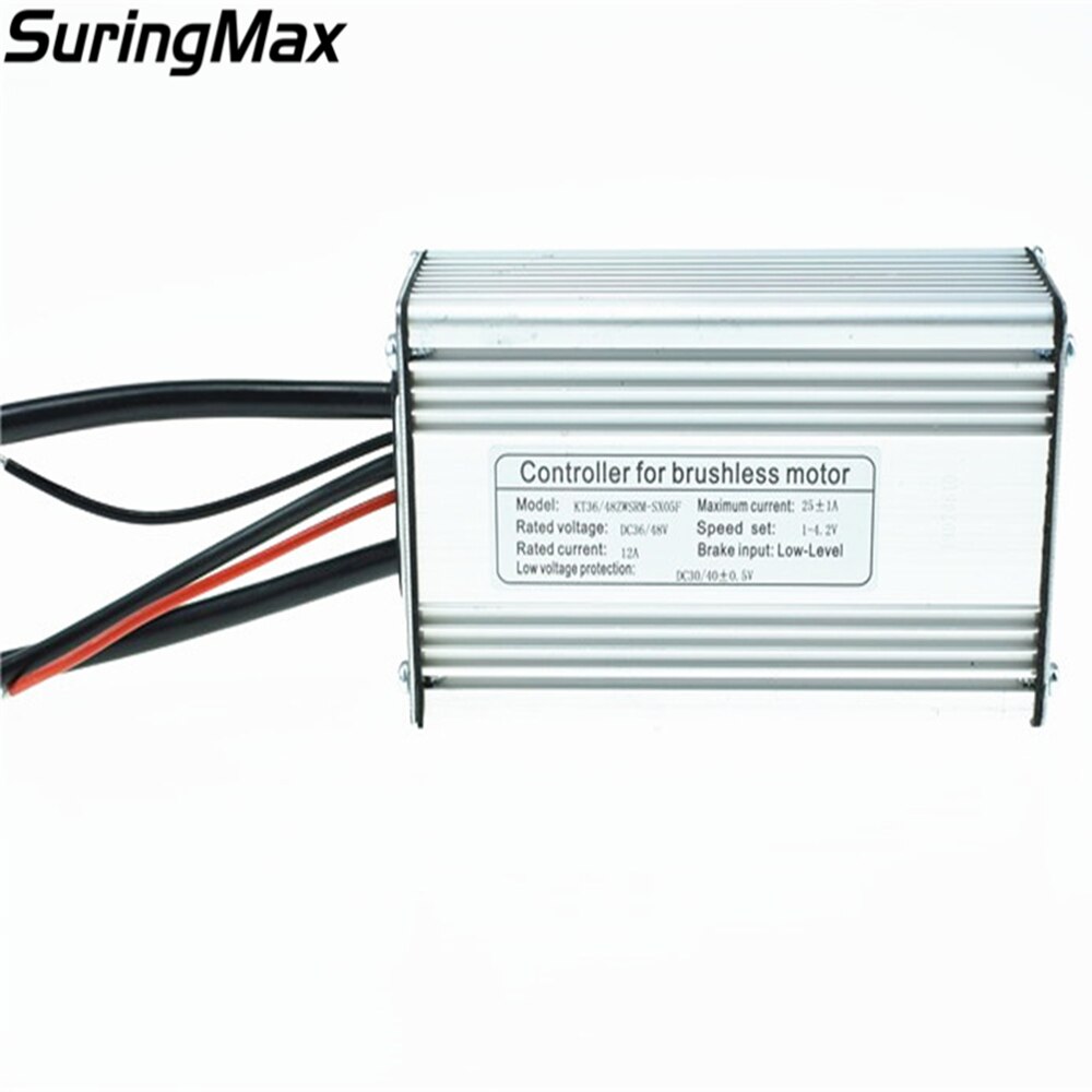 KUNTENG 9 mosfet sine wave e bike controller, 48V 22A 25A ebike motor controller