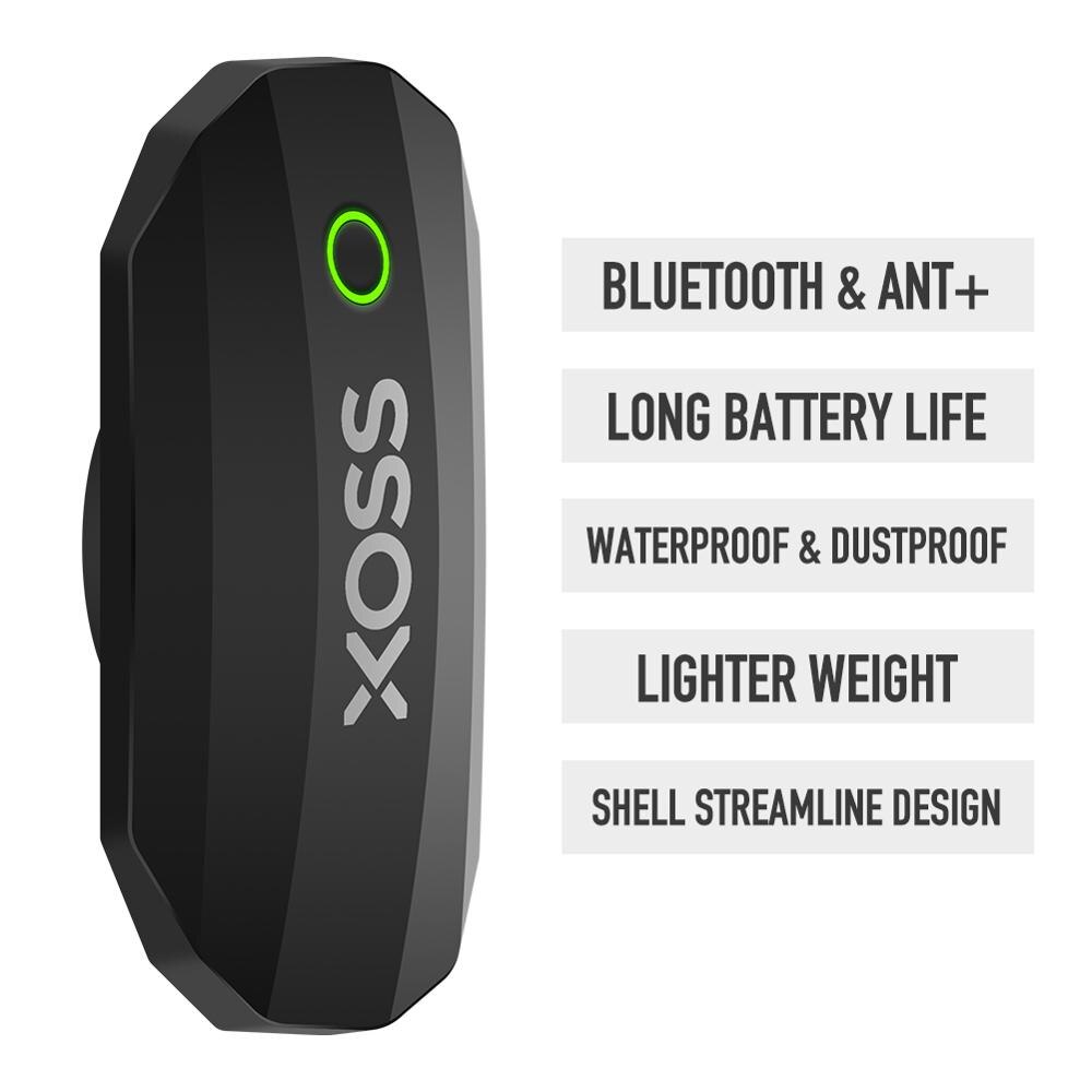 Xoss Bike Hartslagsensor Monitor Borstband Bluetooth Ant + Draadloze Waterdichte Smart Fiets Sensor Meer Lichter Lange Levensduur