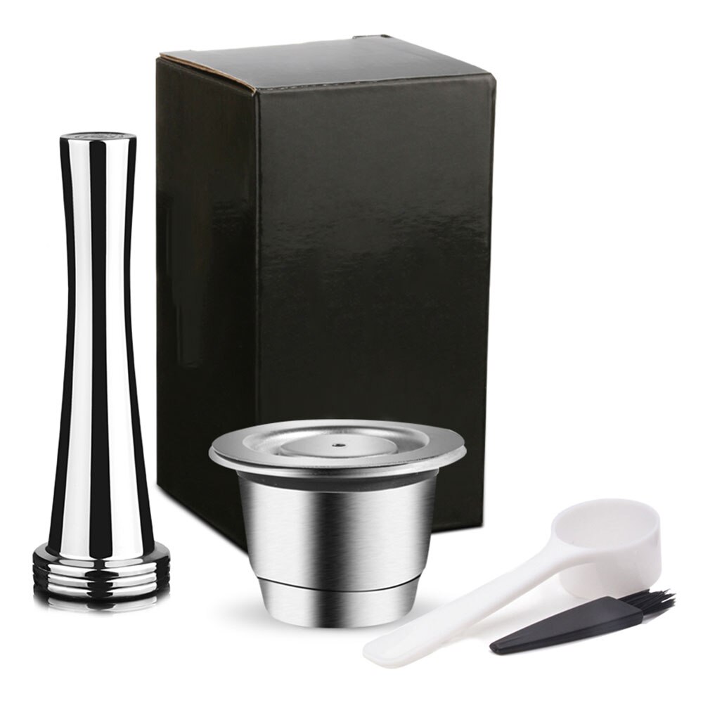 Refillable Coffee Capsules Refillable Filters Reusable Compatible With Nespresso Inissia capsula nespresso reutilizable: 1 capsule and Hammer