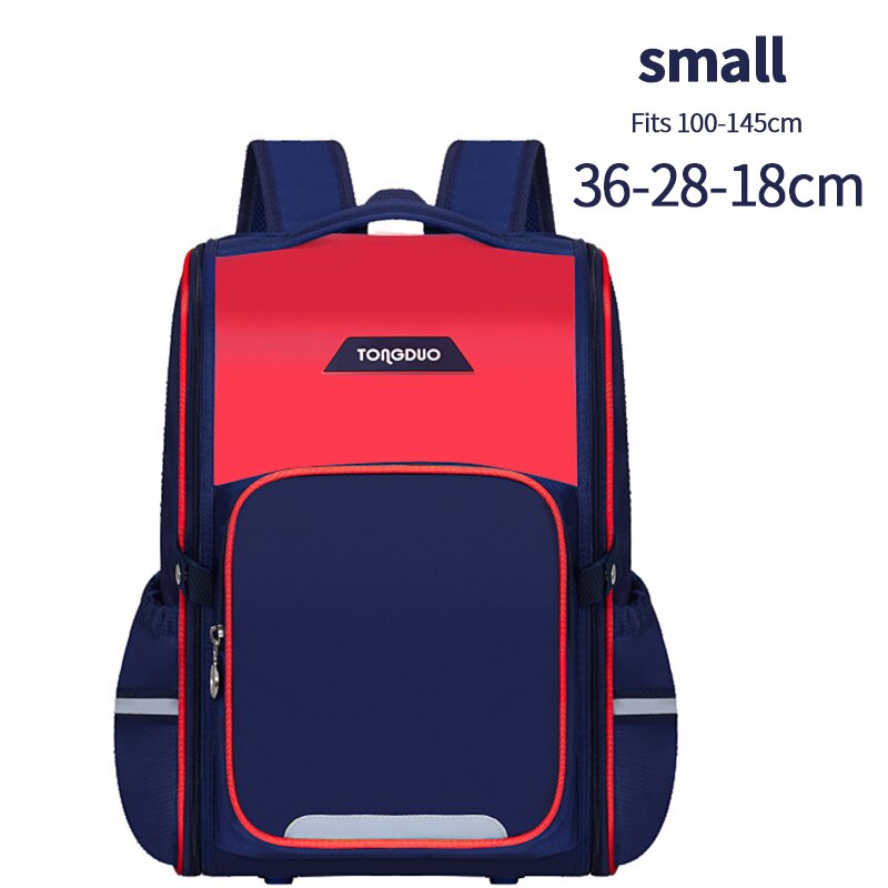 OYIXINGER Fashion Student Bag 2 Size zaino per ragazzo e ragazza adolescenti zaino leggero per bambini di grande capacità resistente all&#39;usura: Small Red