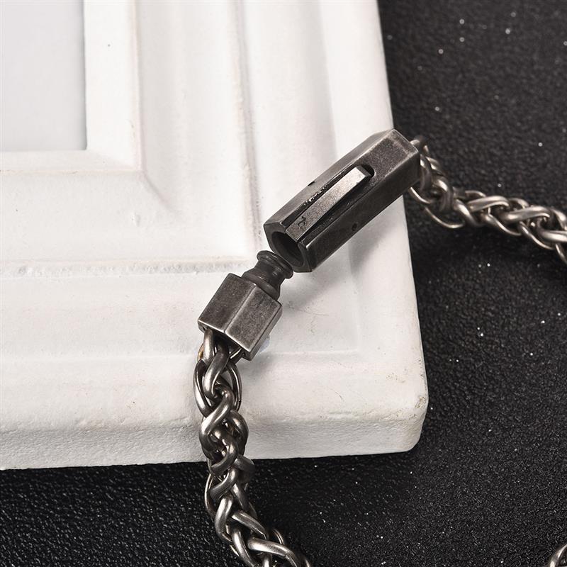 Vingtage Stainless Steel Chain Bracelet for Men Unique Punk Hiphop Male Bracelet Mens Jewelry Accessories Party