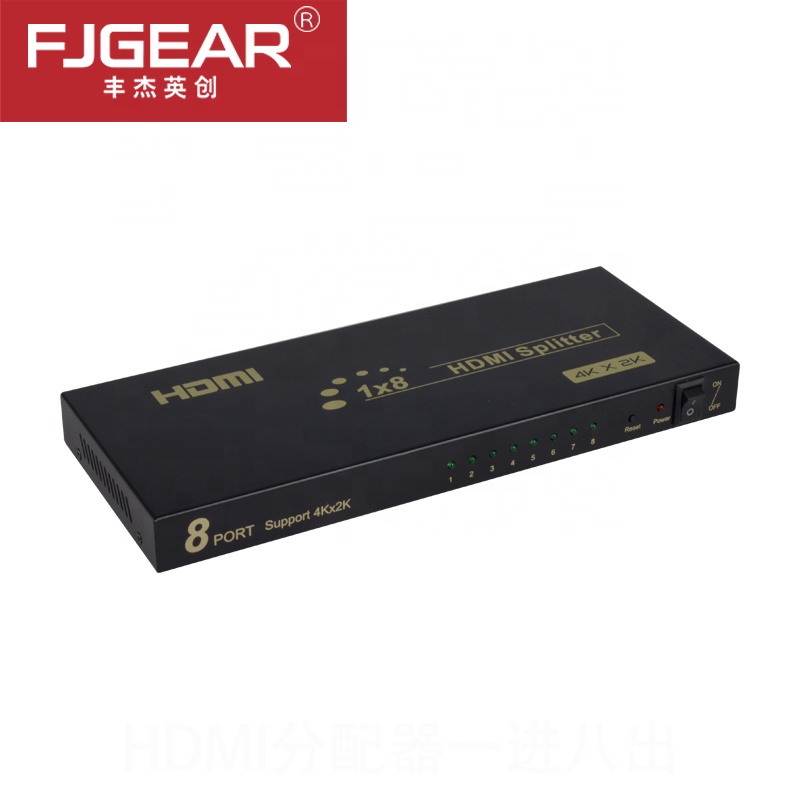 HDMI Splitter 1 In 8 Out HDMI Splitter Amplifier HDCP 1080P 4K Dual Display For HDTV DVD PS3 Xbox