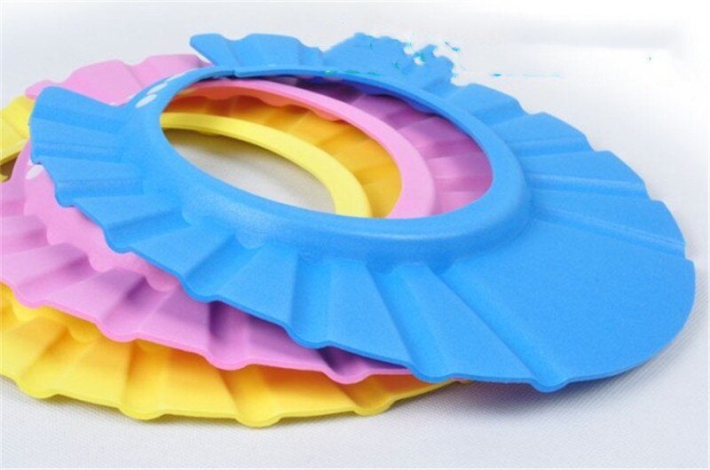 Newborn Baby Kids Soft & Adjustable Toddlers Hair Wash Washing Cap Hat Shampoo Bath Bathing Shower Safety Protecting Shield Baby