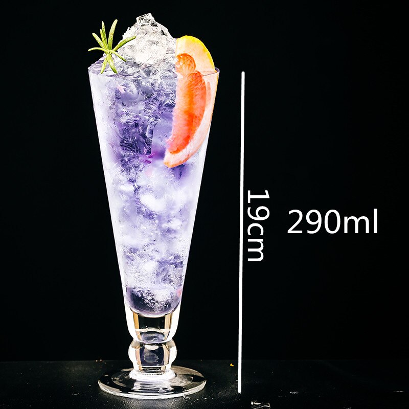 Copa de vidrio para cóctel, copas de vino frías, zumo de fruta, batidos, Espresso, vasos para beber, taza transparente: Glass Cup D